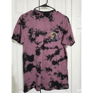 Sullen art collective small men's black acid wash graphic tee